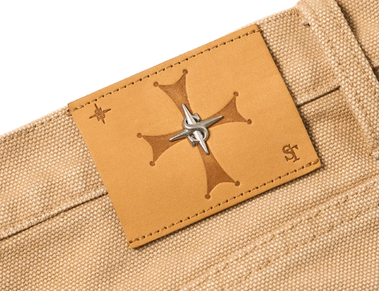 STEEPC Washed Aged Button Fly Canvas Work Pants | Face 3 Face