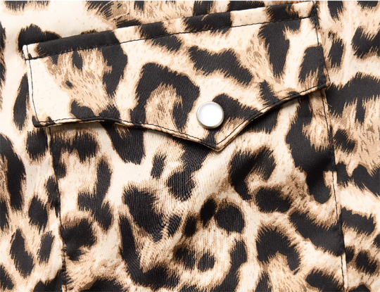 STEEPC Leopard Print Long Sleeve Shirt | Face 3 Face