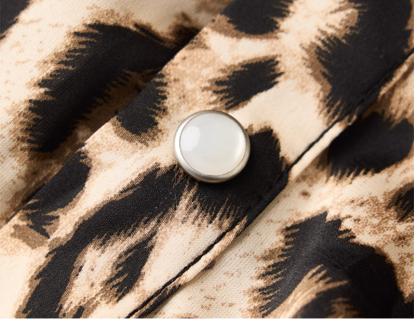 STEEPC Leopard Print Long Sleeve Shirt | Face 3 Face