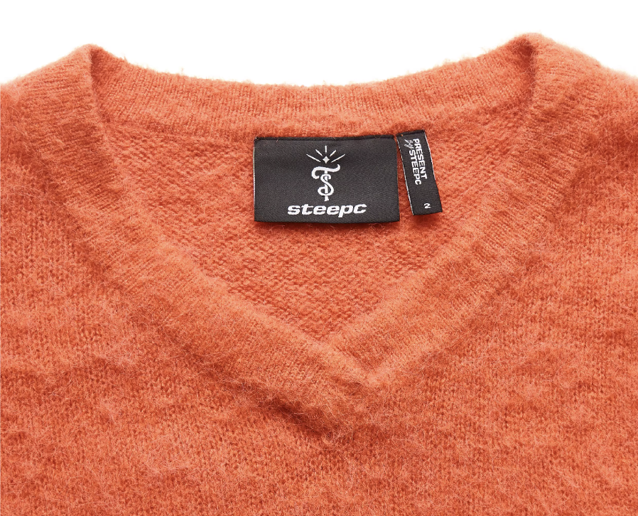 STEEPC Wool Blend Heart Patch Knit Sweater | Face 3 Face