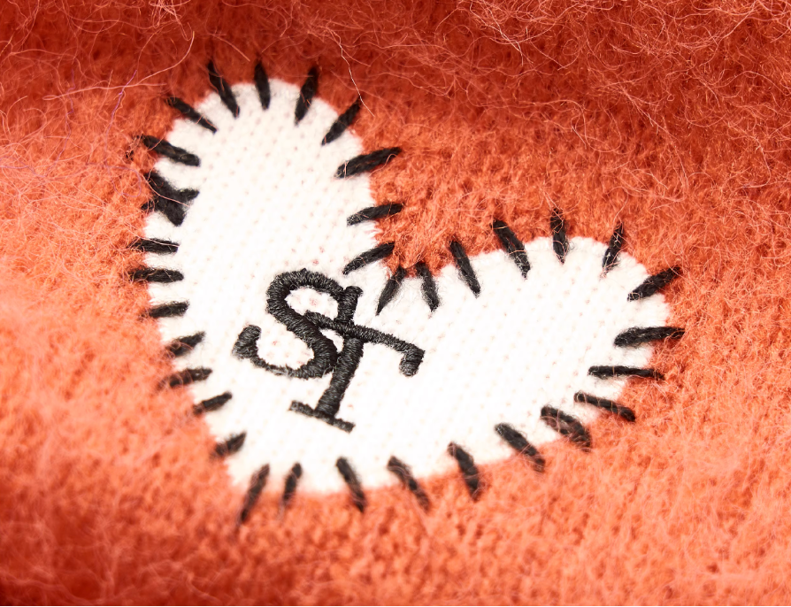 STEEPC Wool Blend Heart Patch Knit Sweater | Face 3 Face