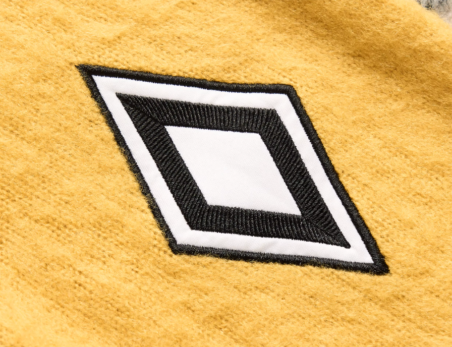 STEEPC Vertical Stripe Brushed Knit Polo Sweater | Face 3 Face