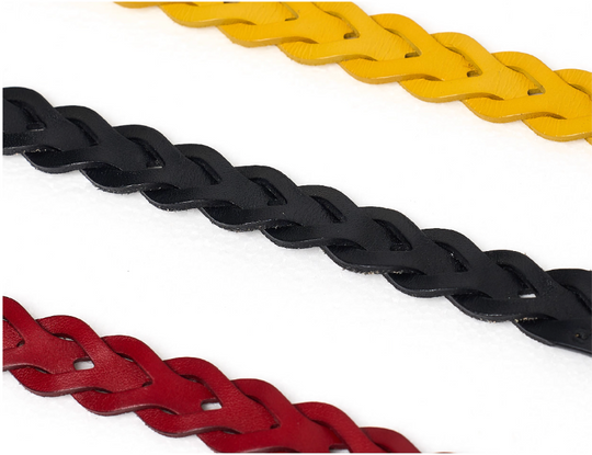 STEEPC Leather Braided Metal Buckle Belt | Face 3 Face