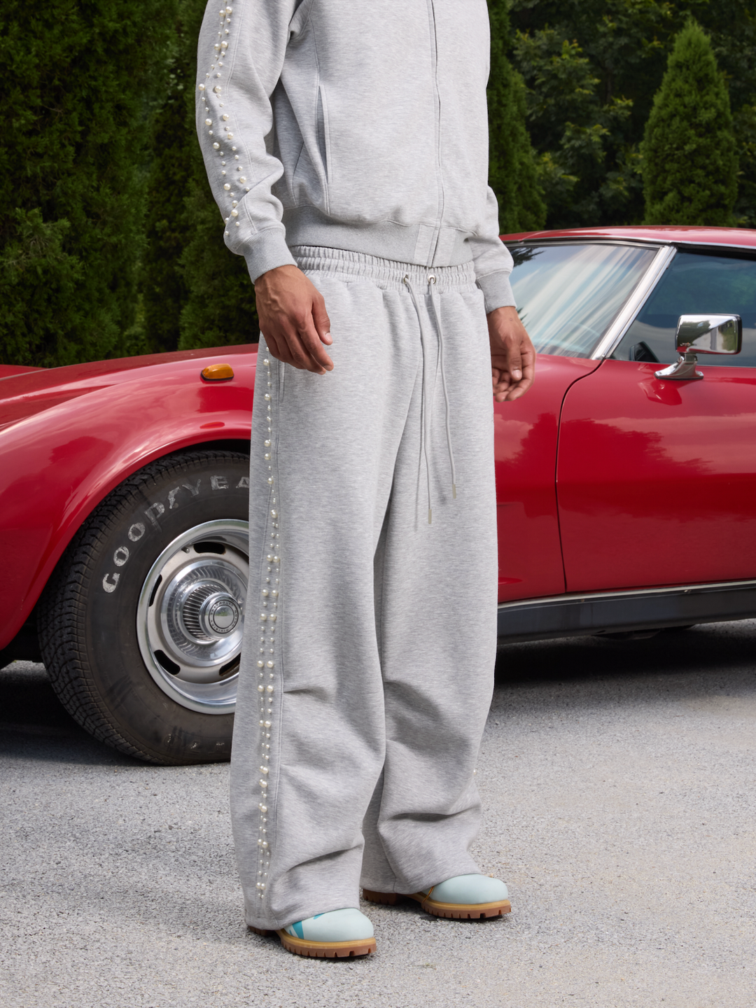 S45 Pearl Line Baggy Sweatpants | Face 3 Face