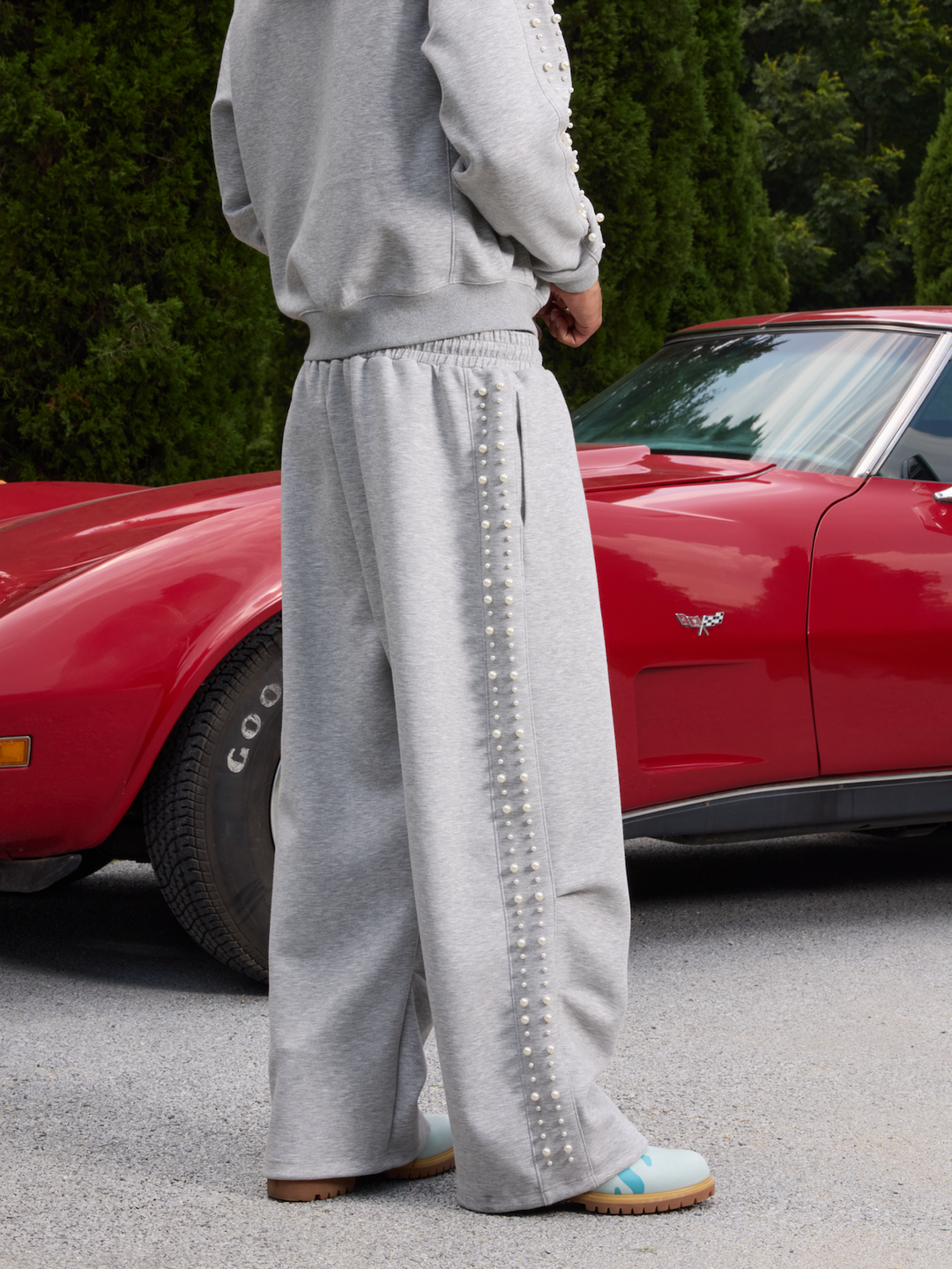 S45 Pearl Line Baggy Sweatpants | Face 3 Face