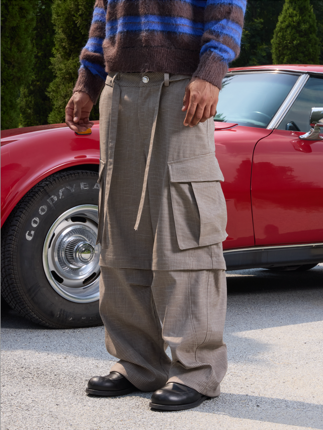 S45 Plaid Multi Pocket Convertible Work Pants | Face 3 Face