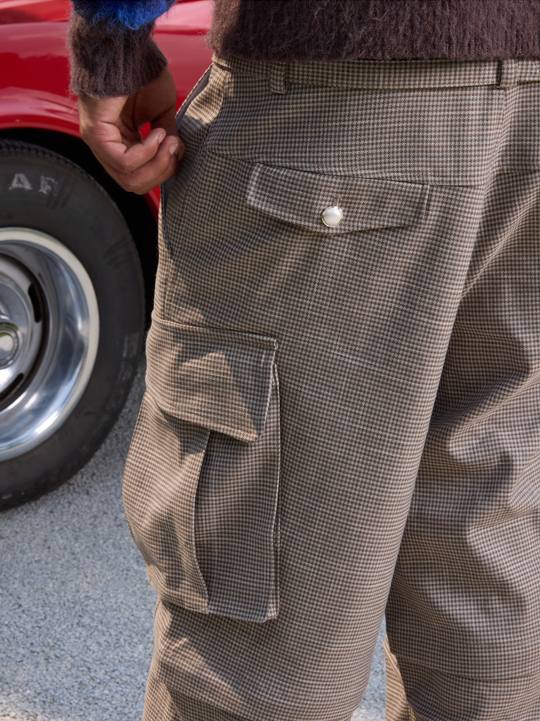 S45 Plaid Multi Pocket Convertible Work Pants | Face 3 Face