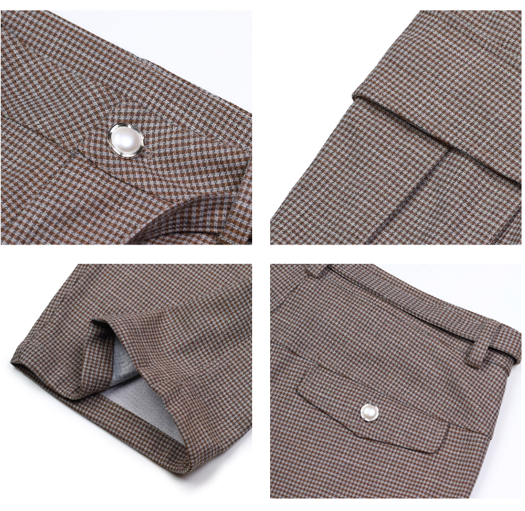 S45 Plaid Multi Pocket Convertible Work Pants | Face 3 Face