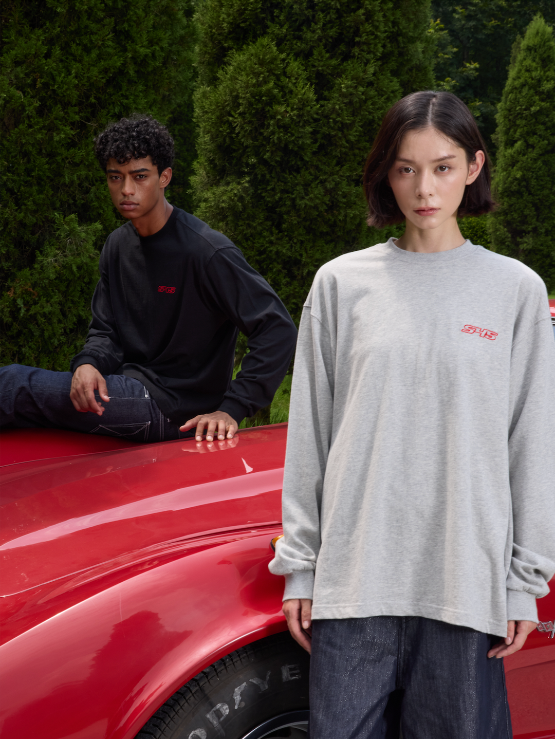 S45 Basic Small Logo Long Sleeve Tee | Face 3 Face