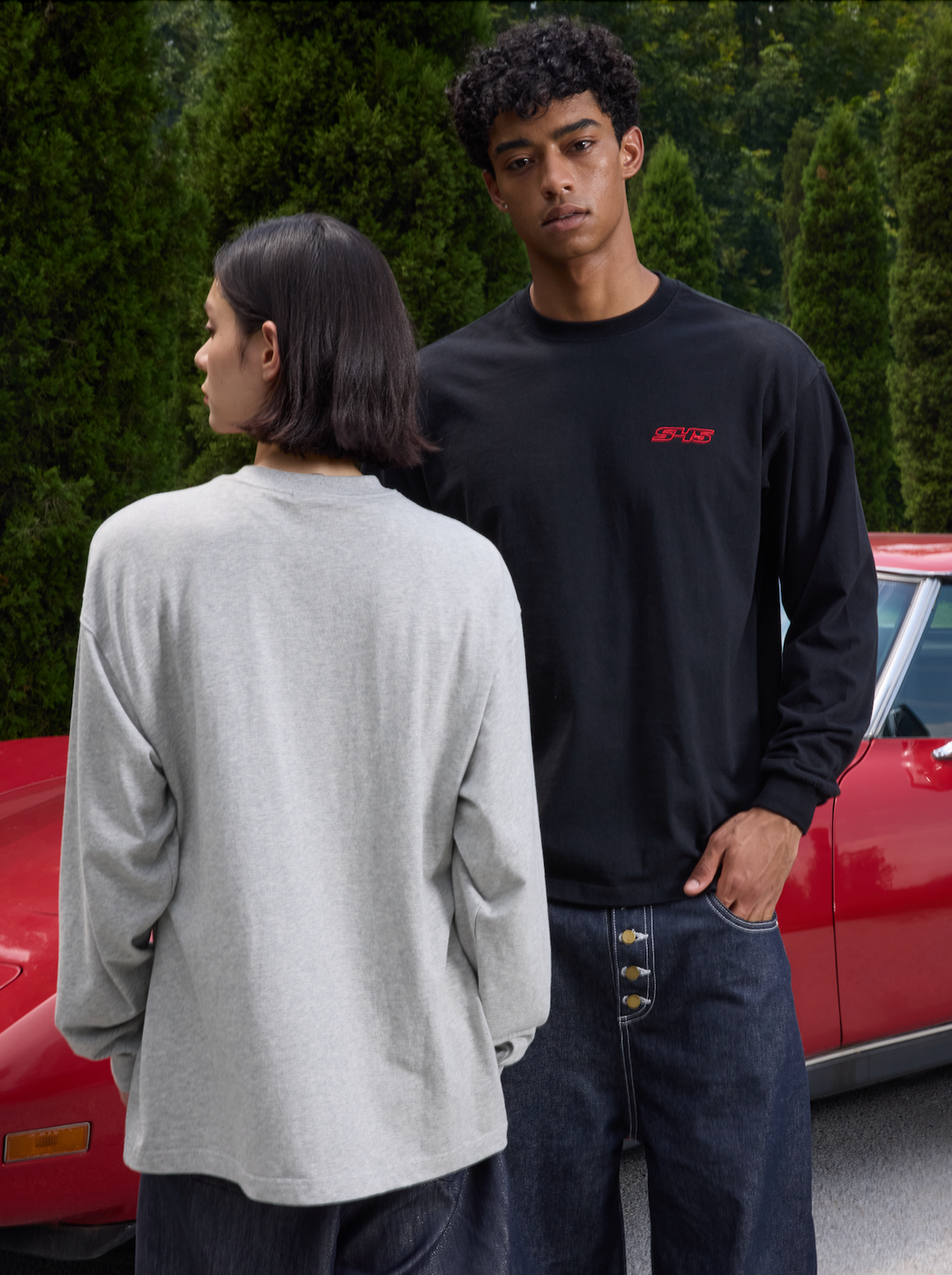 S45 Basic Small Logo Long Sleeve Tee | Face 3 Face