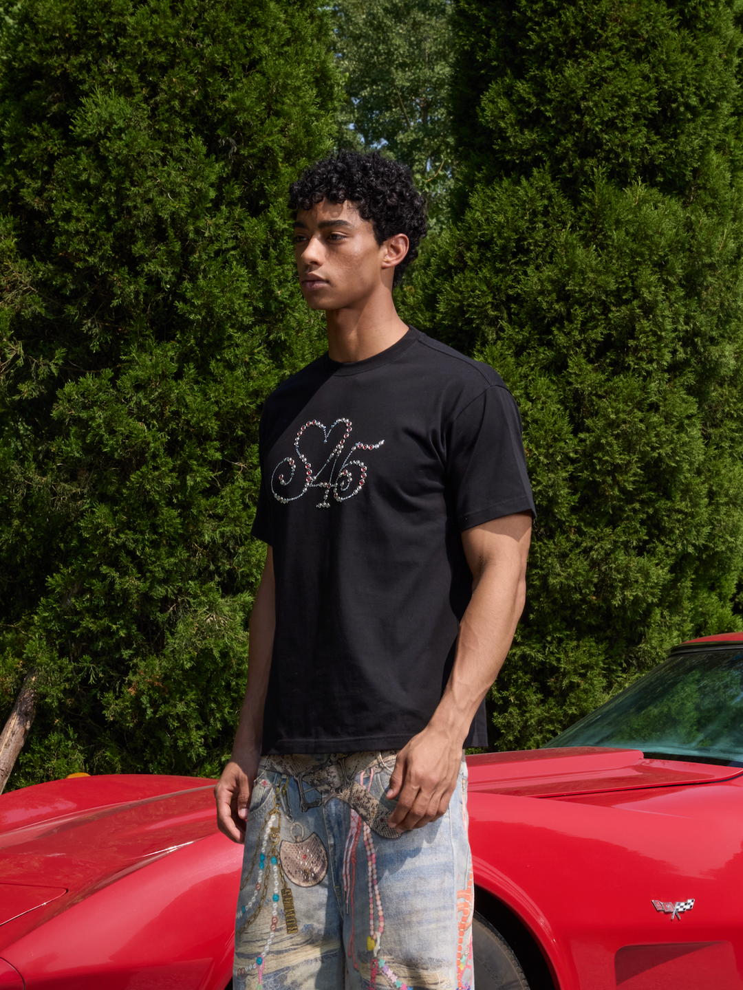 S45 Diamond Heart Stud Logo Tee | Face 3 Face