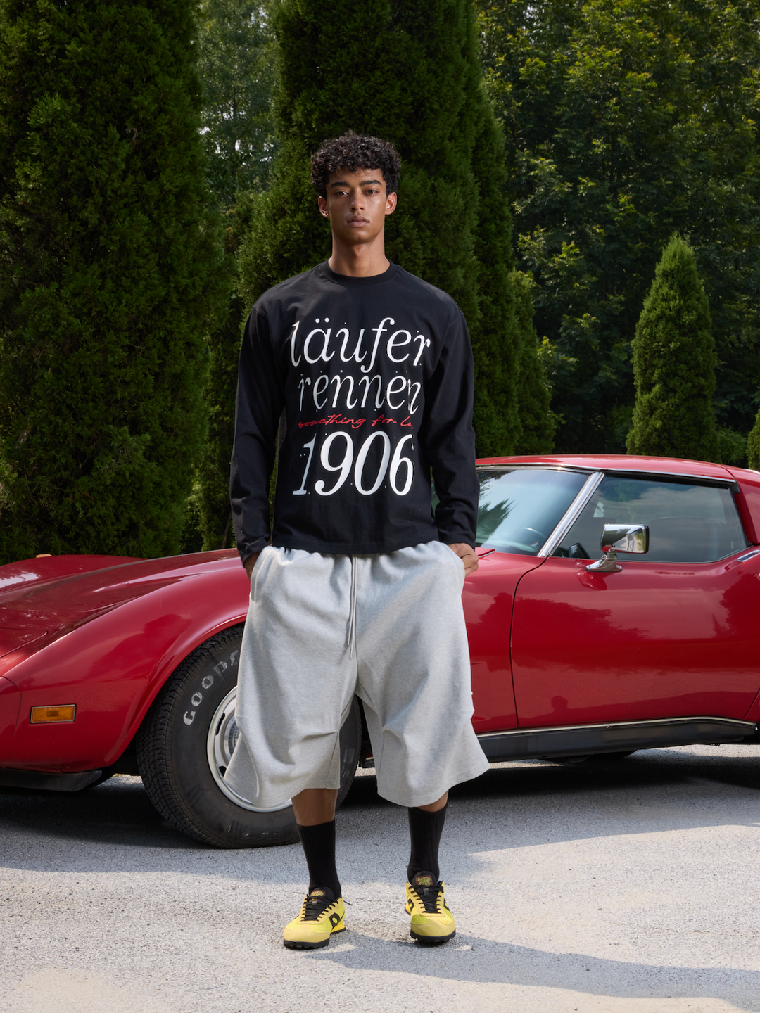 S45 Runner Print Long Sleeve Tee | Face 3 Face