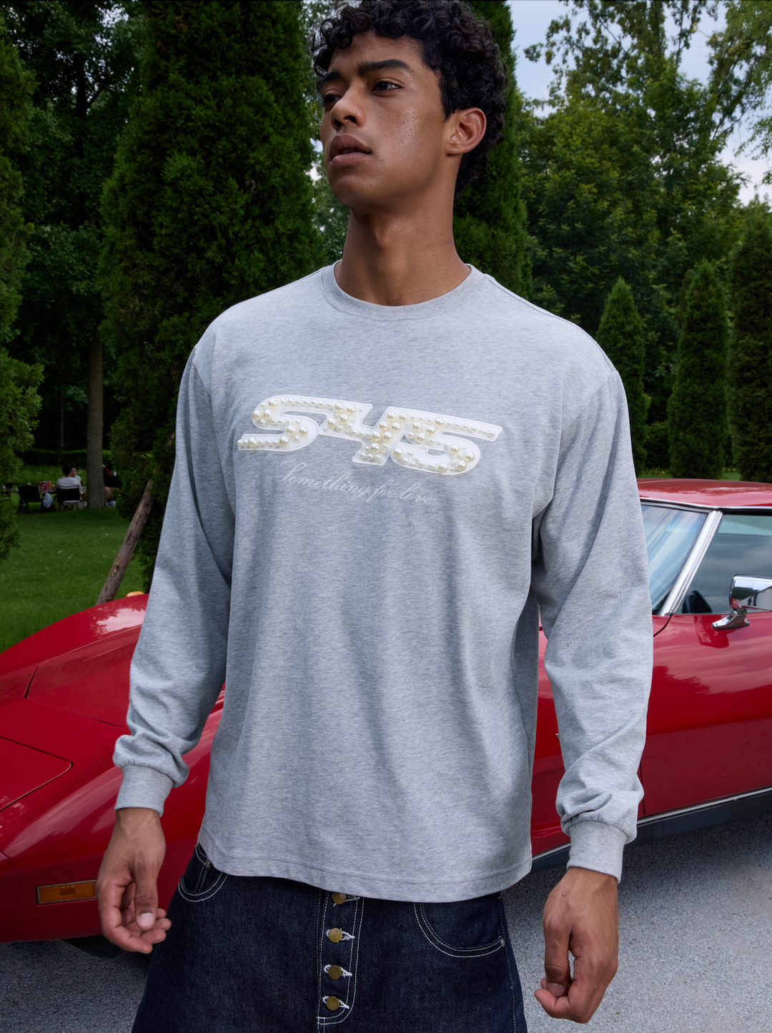 S45 Pearl Logo Patch Long Sleeve Tee | Face 3 Face
