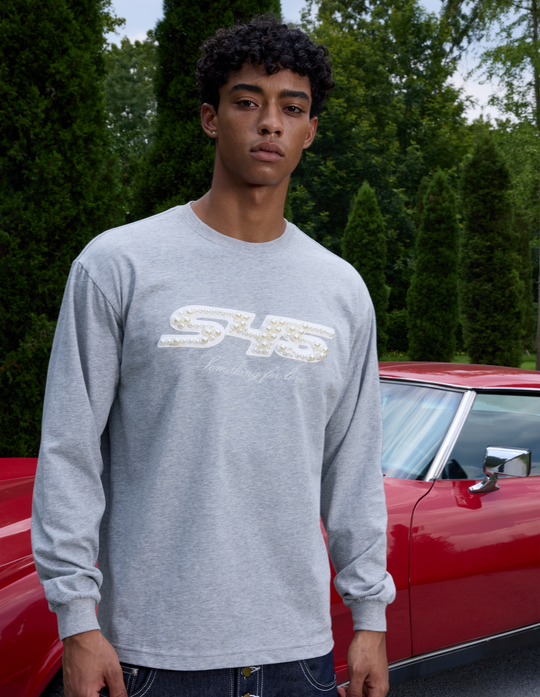 S45 Pearl Logo Patch Long Sleeve Tee | Face 3 Face