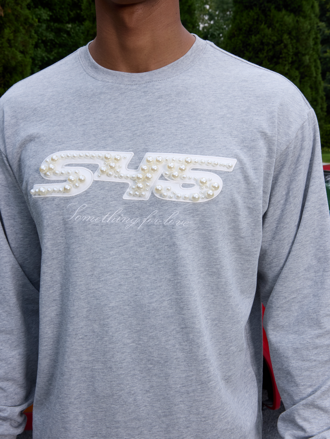 S45 Pearl Logo Patch Long Sleeve Tee | Face 3 Face