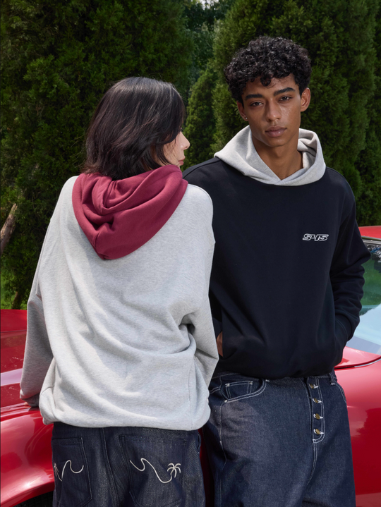 S45 Colorblock Logo Hoodie | Face 3 Face