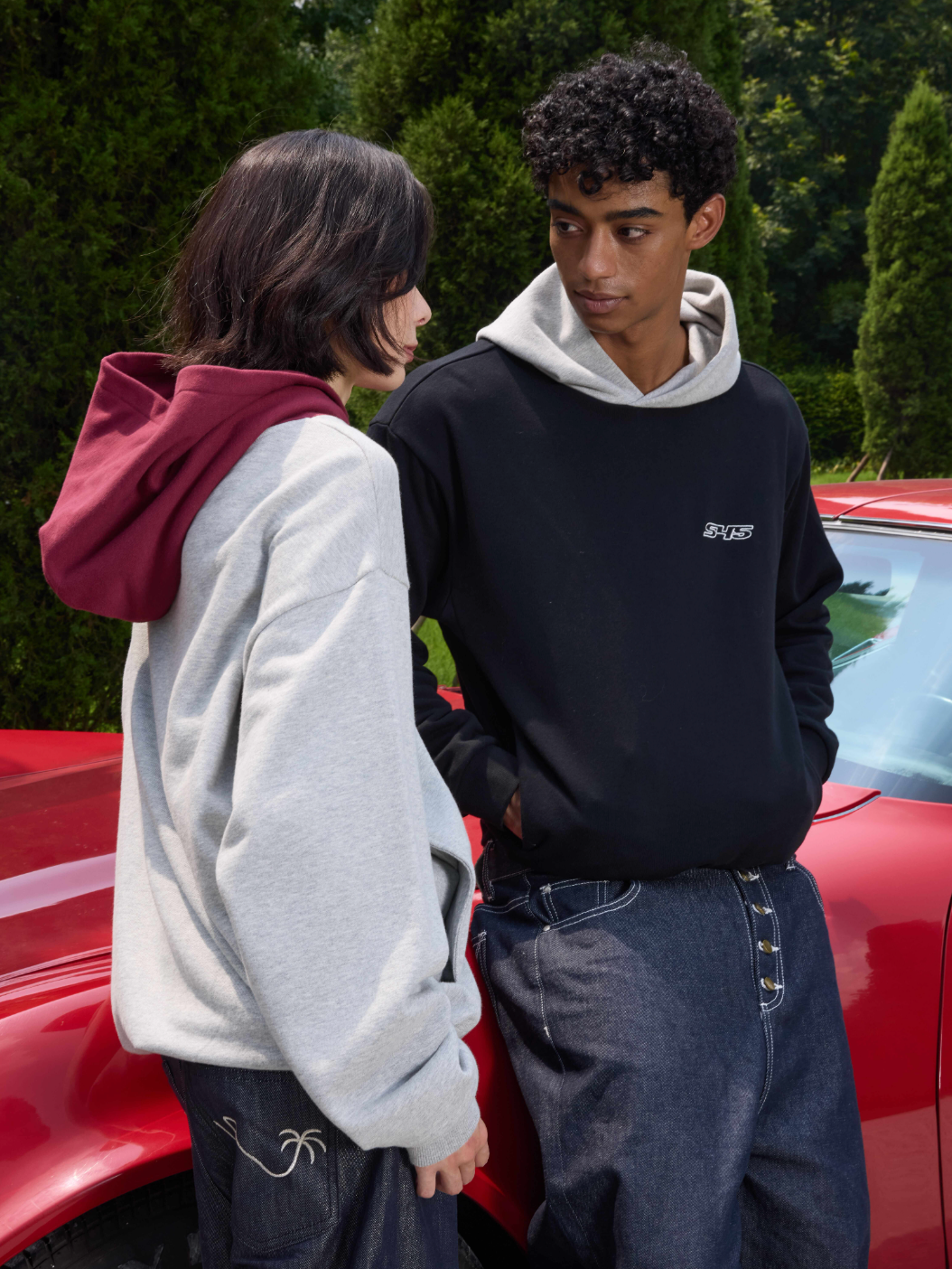 S45 Colorblock Logo Hoodie | Face 3 Face