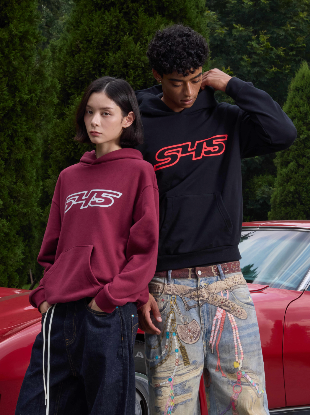 S45 Puff Logo Print Hoodie | Face 3 Face