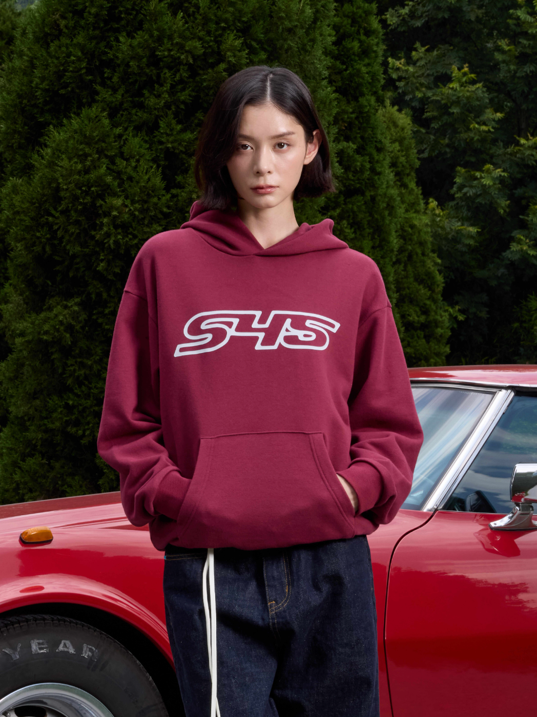 S45 Puff Logo Print Hoodie | Face 3 Face