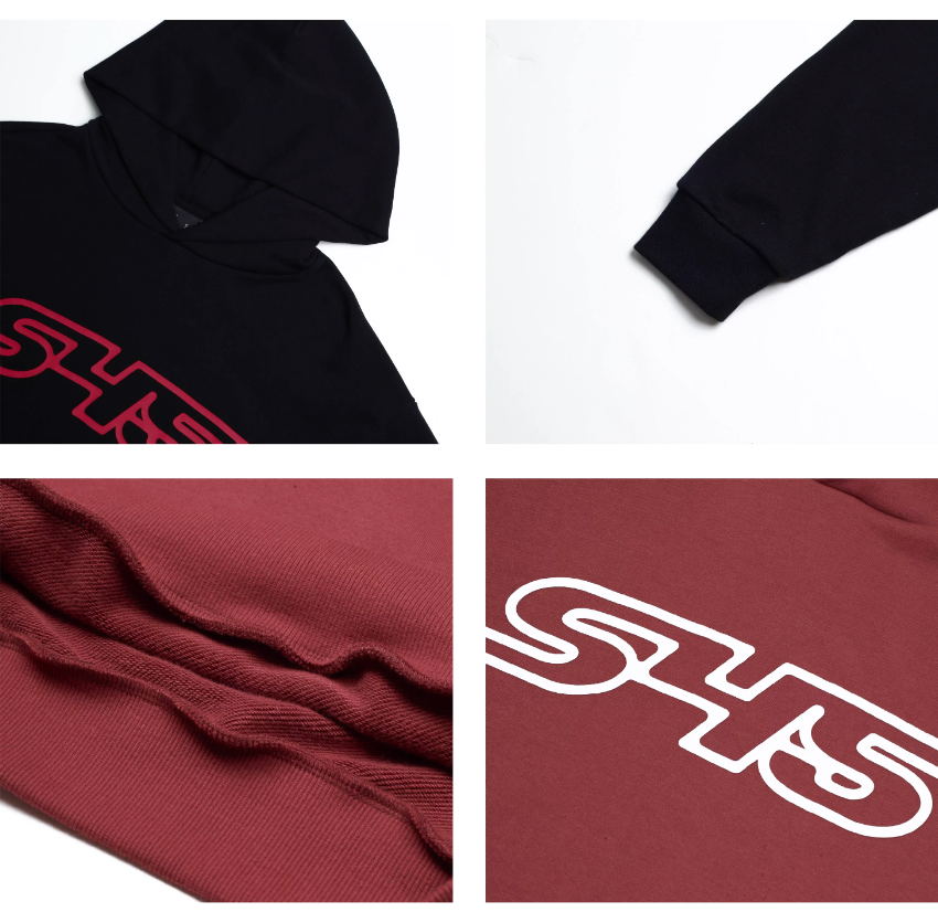 S45 Puff Logo Print Hoodie | Face 3 Face