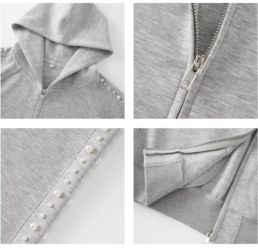 S45 Pearl Line Zip Up Hoodie | Face 3 Face