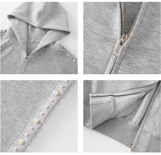 S45 Pearl Line Zip Up Hoodie | Face 3 Face