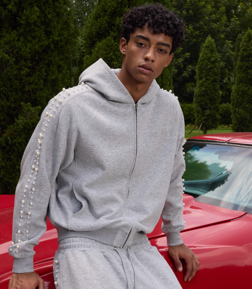 S45 Pearl Line Zip Up Hoodie | Face 3 Face