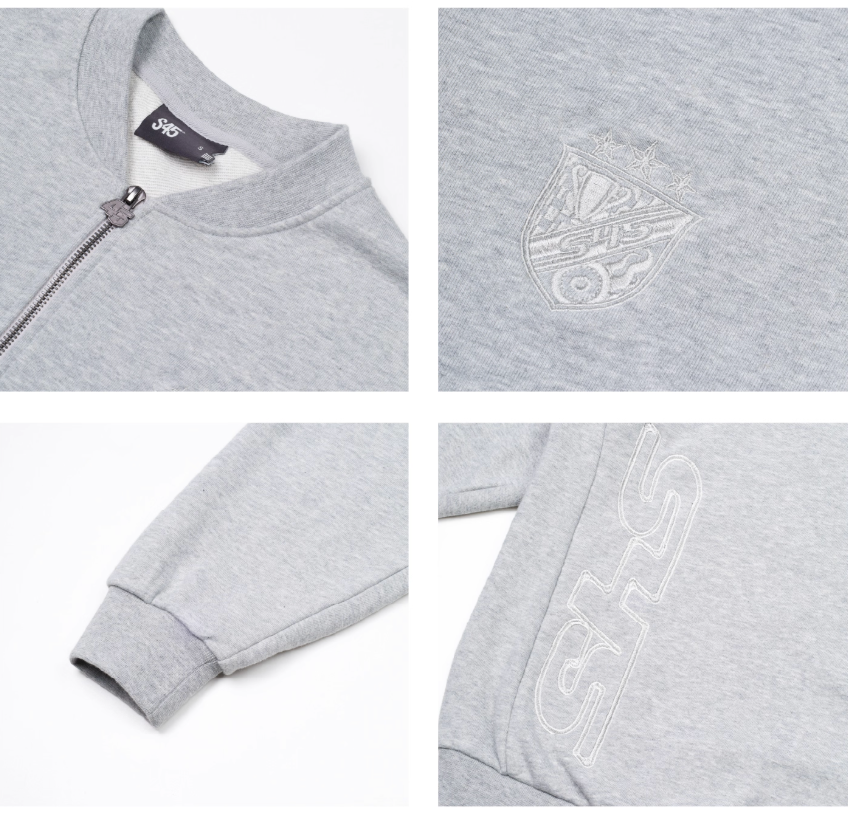 S45 Half Zip Logo Embroidered Sweatshirt | Face 3 Face