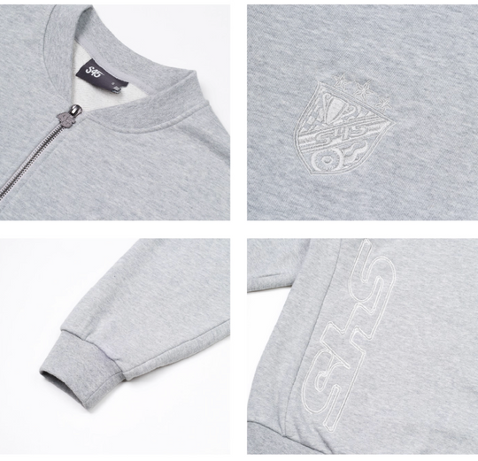 S45 Half Zip Logo Embroidered Sweatshirt | Face 3 Face