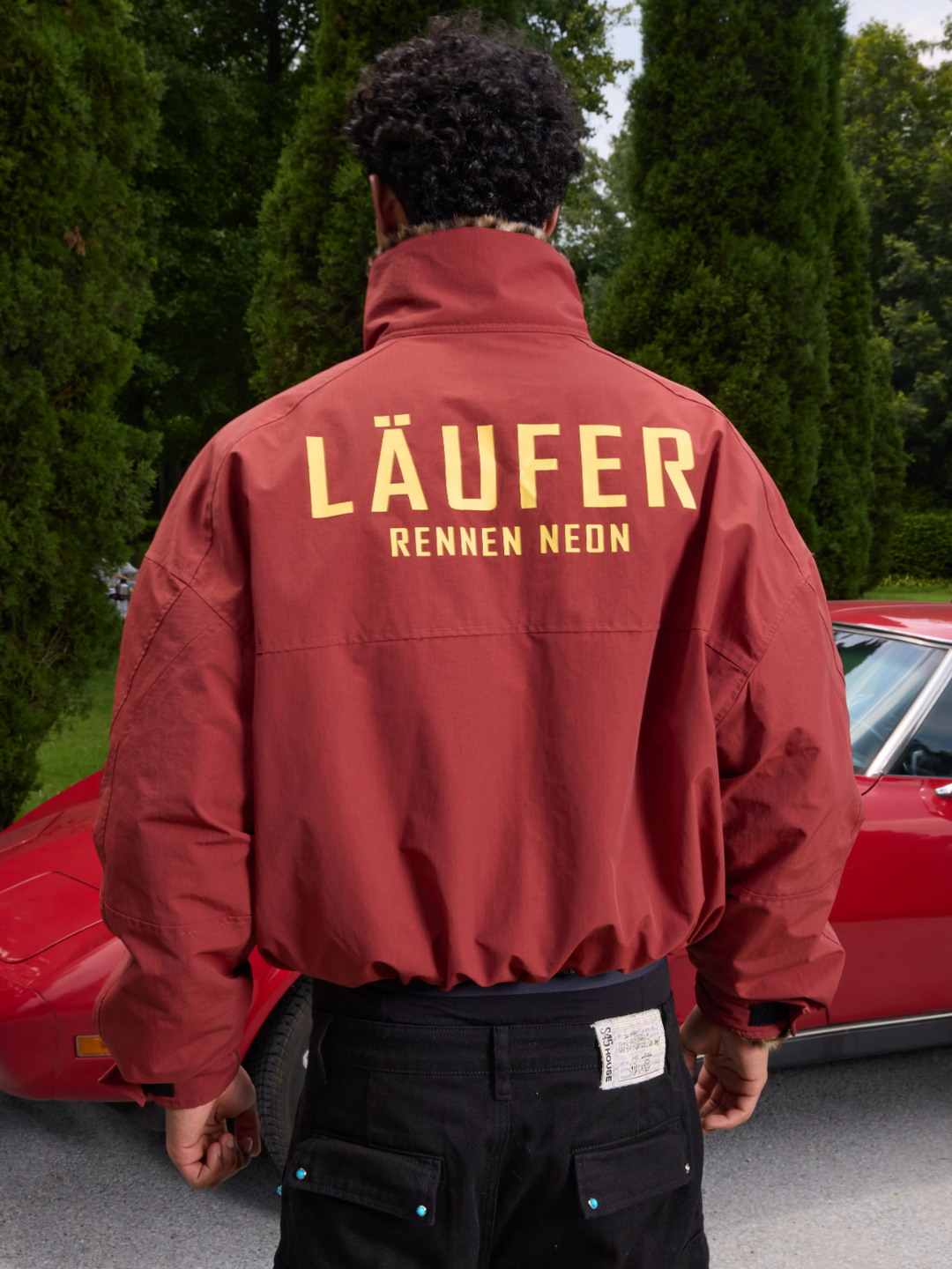 S45 Leopard Fur Lined Nylon Tactical Jacket | Face 3 Face