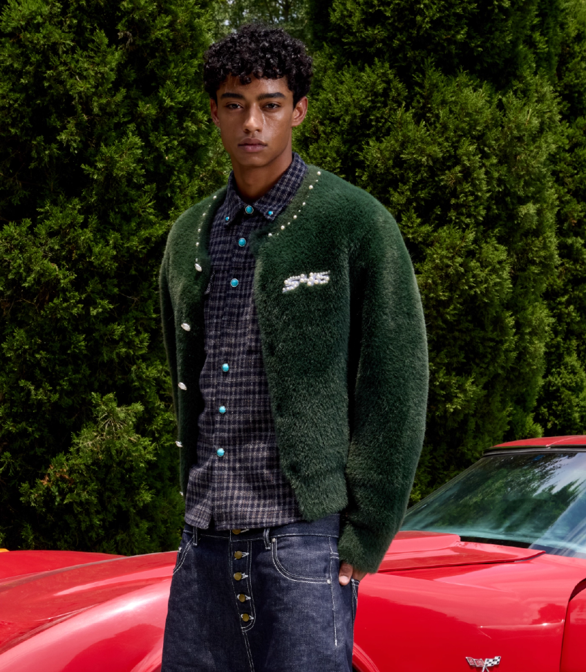 S45 Pearl Button Fuzzy Fleece Cardigan | Face 3 Face