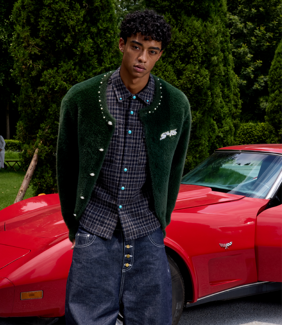 S45 Pearl Button Fuzzy Fleece Cardigan | Face 3 Face