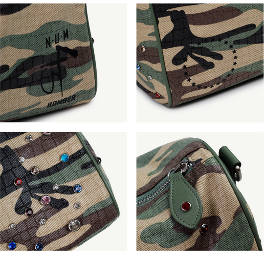 S45 Colorful Diamond Camouflage Travel Bag | Face 3 Face