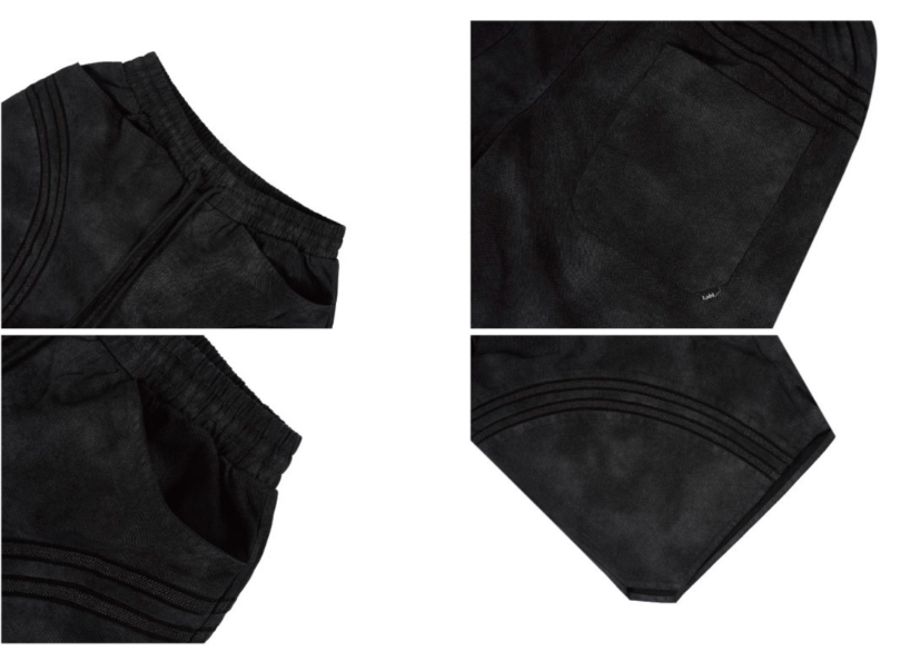 Labt Curved Design Washed Shorts | Face 3 Face