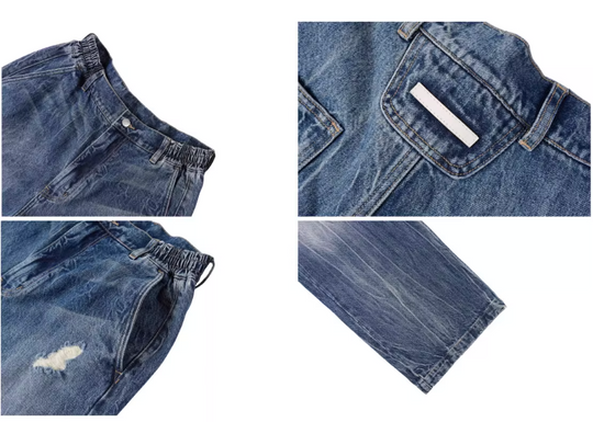 Labt Lightning Grain Distressed Wash Jeans | Face 3 Face