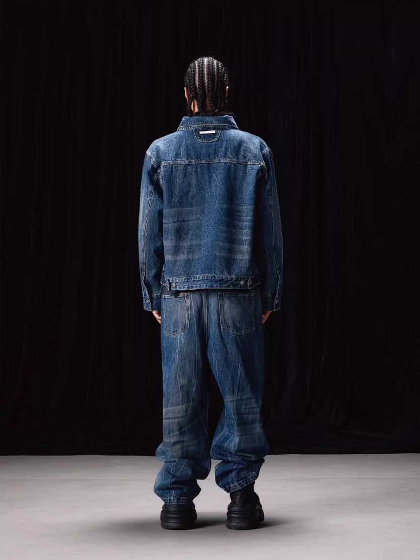 Labt Lightning Grain Distressed Wash Jeans | Face 3 Face