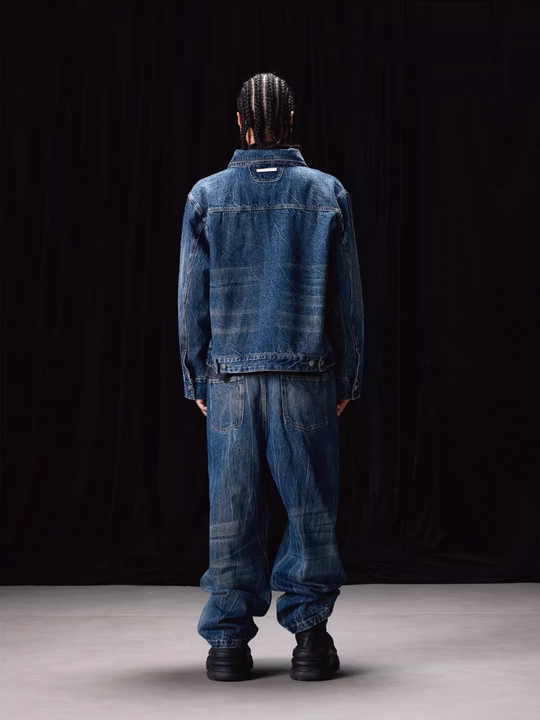 Labt Lightning Grain Distressed Wash Jeans | Face 3 Face