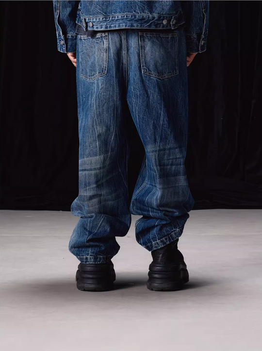 Labt Lightning Grain Distressed Wash Jeans | Face 3 Face