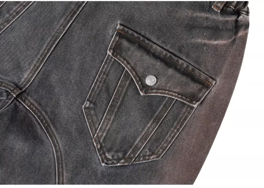 Labt Flower Wash Double Knee Flared Jeans | Face 3 Face