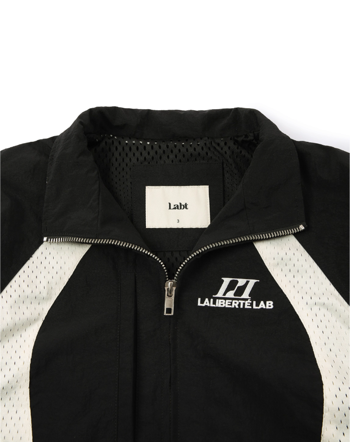 Labt Contrast Stitch Nylon Track Jacket | Face 3 Face