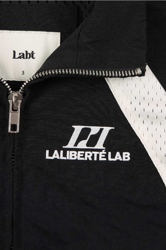 Labt Contrast Stitch Nylon Track Jacket | Face 3 Face