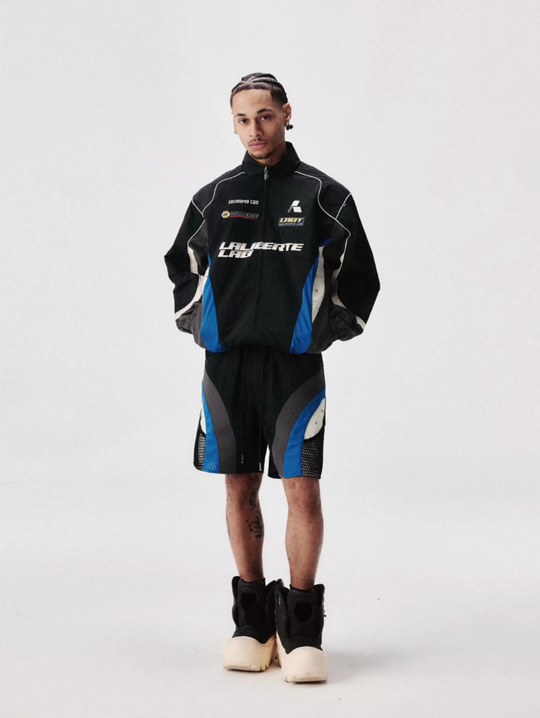 Labt Racing Colorblock Nylon Track Jacket | Face 3 Face