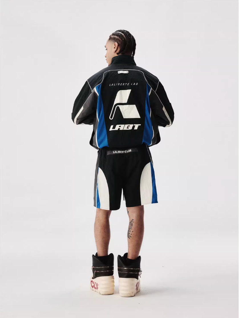 Labt Racing Colorblock Nylon Track Jacket | Face 3 Face