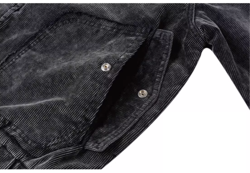 Labt Metal Snap Corduroy Work Jacket | Face 3 Face