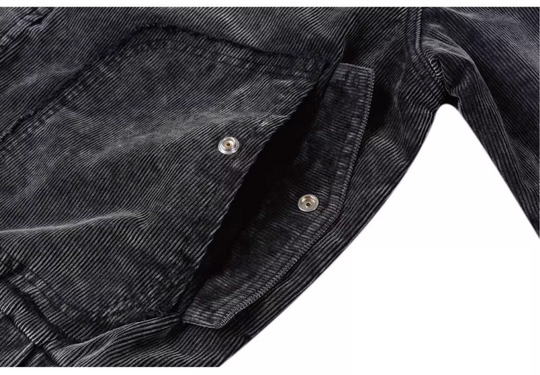 Labt Metal Snap Corduroy Work Jacket | Face 3 Face