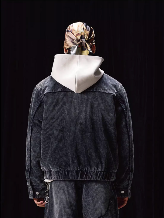 Labt Metal Snap Corduroy Work Jacket | Face 3 Face