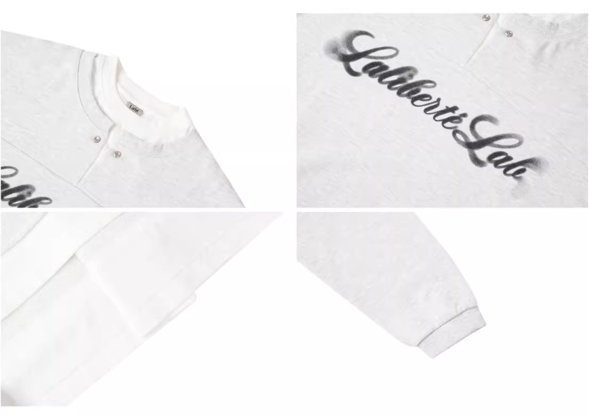 Labt Vintage Print Layered Sweatshirt | Face 3 Face