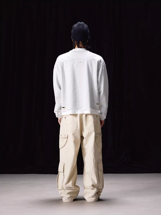 Labt Vintage Print Layered Sweatshirt | Face 3 Face