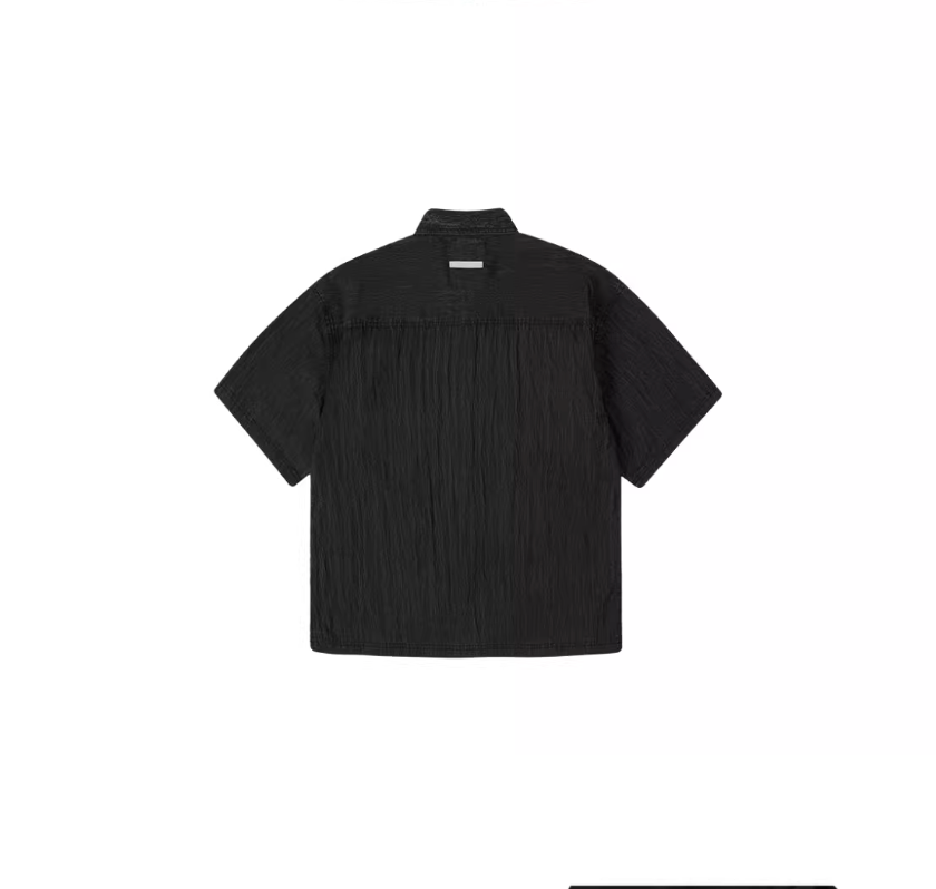 Labt Distressed Wash Pocket Short Sleeve Shirt | Face 3 Face