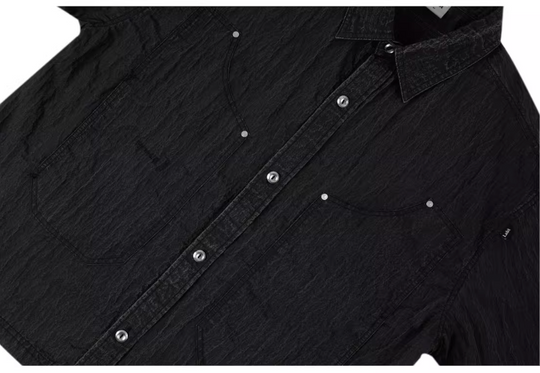 Labt Distressed Wash Pocket Short Sleeve Shirt | Face 3 Face